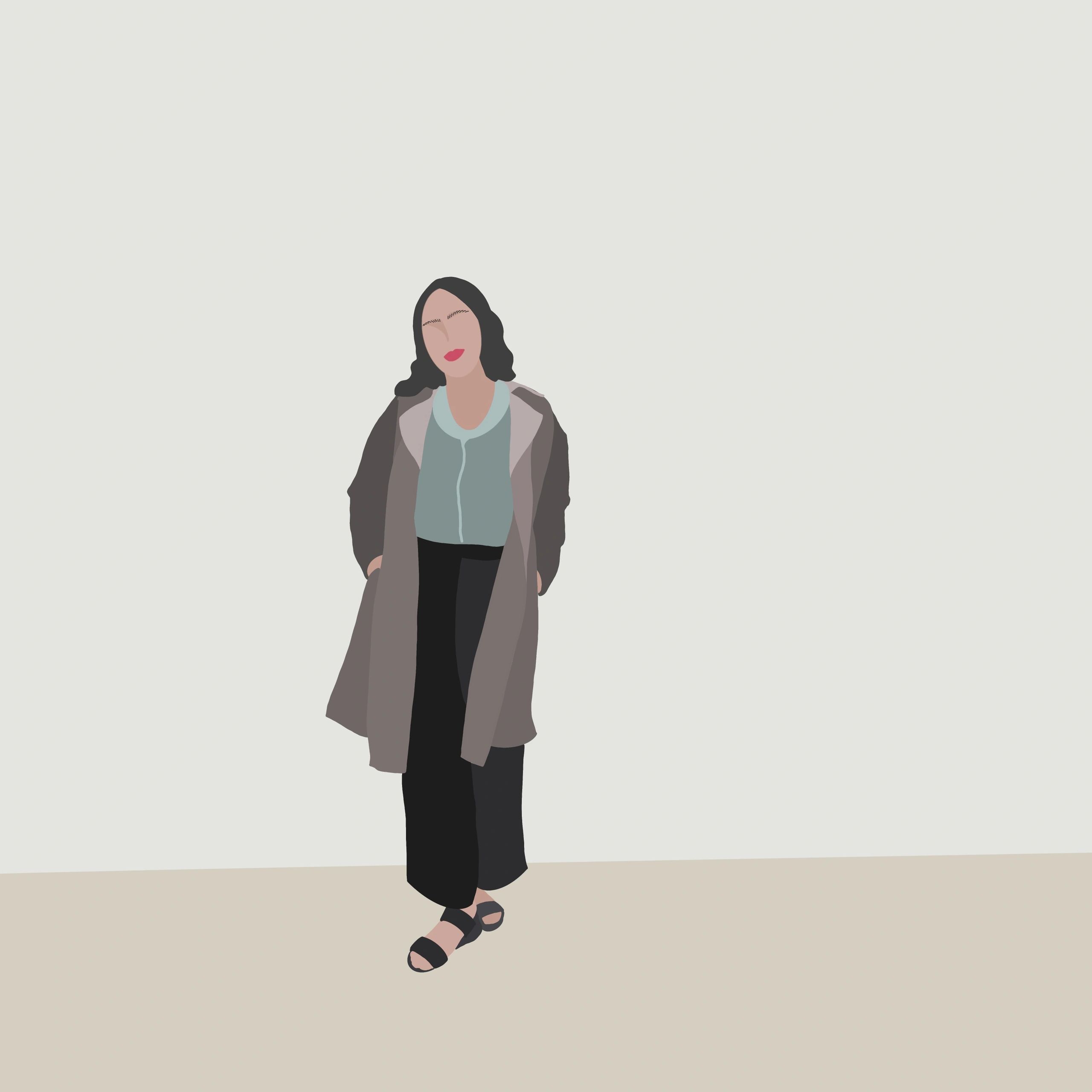 Fashion illustration used as a process gallery image