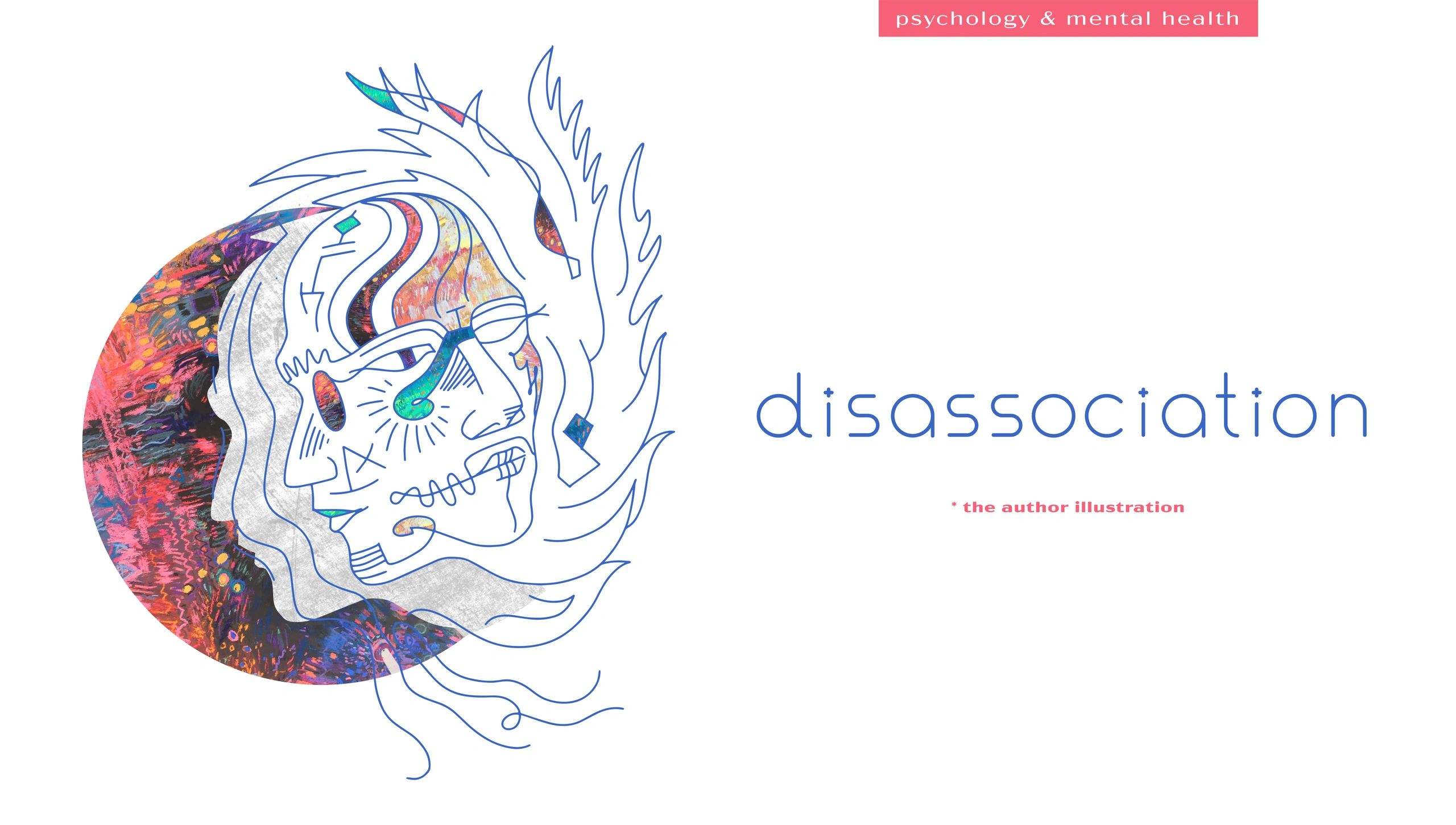 Pastel hand-drawn editorial illustration background