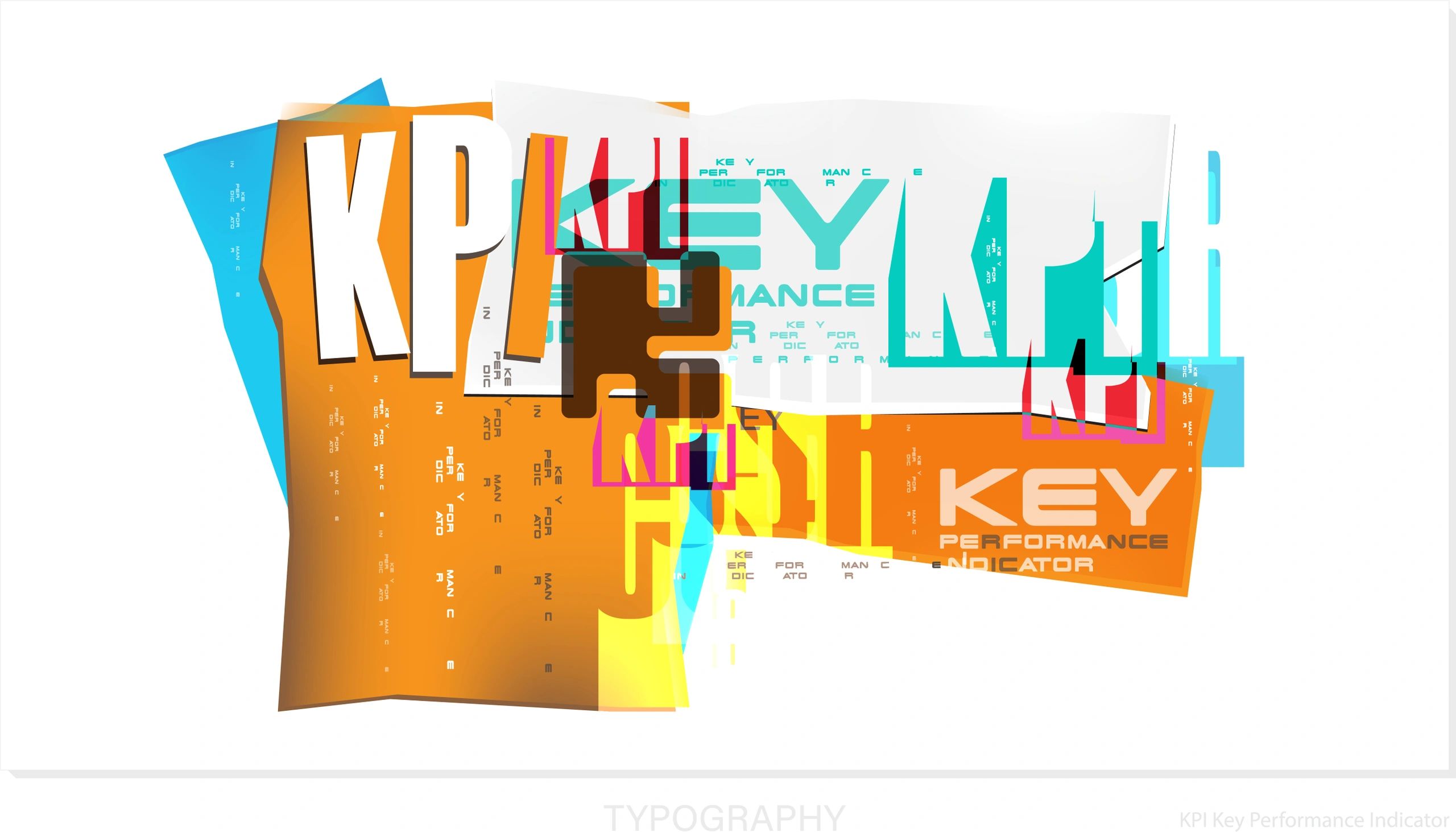 Abstract typographic infographic illustration background